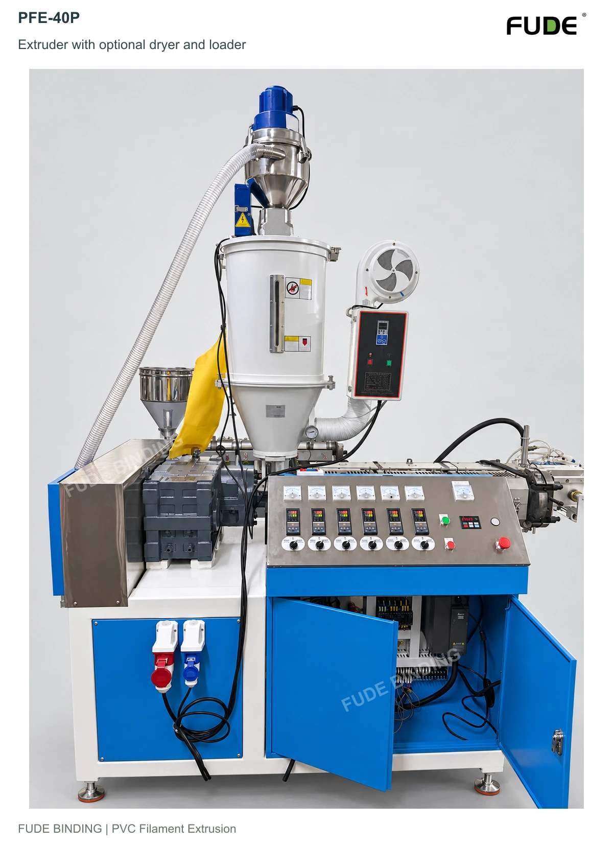 PFE-40P PVC پلاسٹک فلیمینٹ اخراج مشین